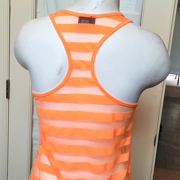 Dots Orange Striped Tank Top - Picture 4 of 6